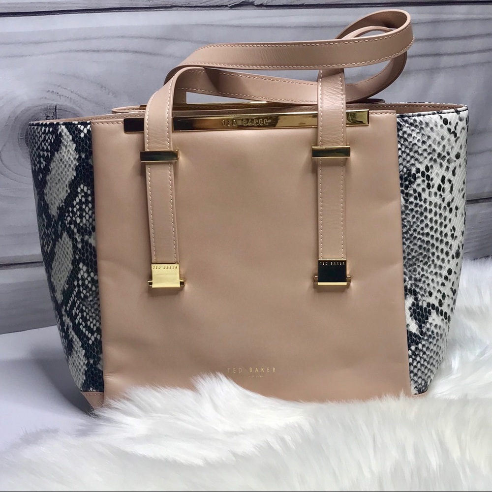Ted Baker Leather animal print purse